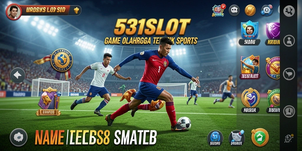 Screenshot 531SLOT menampilkan gameplay seru dalam suasana olahraga.