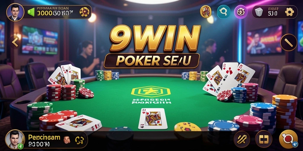 Tangkapan layar gameplay poker yang menegangkan di 9WIN.