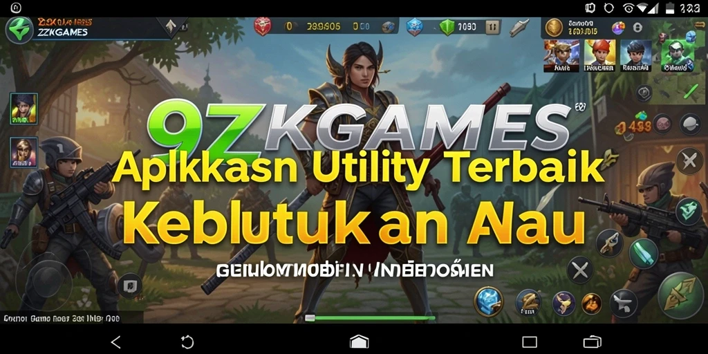 Tampilan antarmuka aplikasi Utility 9ZKGAMES yang user-friendly.