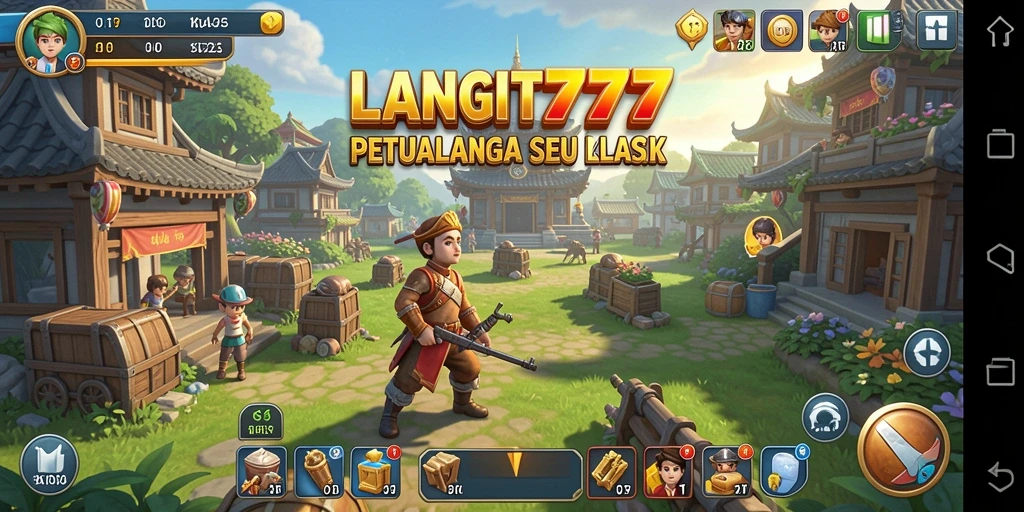 Tampilan gameplay LANGIT777 yang dinamis dalam pertempuran strategi.