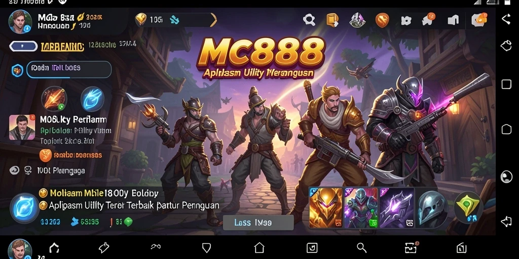 Screenshot dari antarmuka MC888 yang menunjukkan penggunaan fitur Utility.