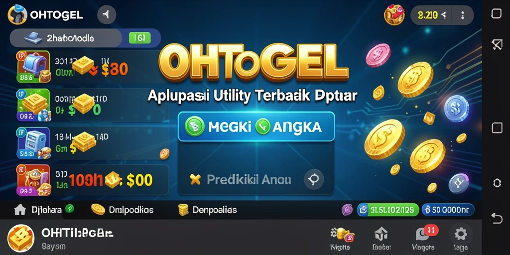 Tampilan menarik OHTOGEL dengan fitur prediksi angka.