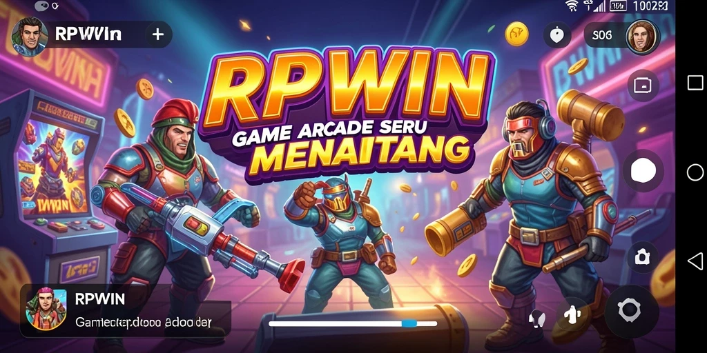Screenshot gameplay RPWIN yang menampilkan aksi seru dalam game Arcade.